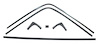 68-70 Charger Interior Rear Window Trim - image 1