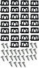 68-69 Barracuda Rear Window Molding Clip Set Fastback - image 1