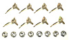 70 Challenger Hood Lip MoldingClip Set - image 1