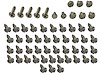 66-70 Dodge Plymouth B Body Heater Box Screw Kit - image 1