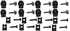 69 Dodge B Body Exc Charger Grille Hardware Kit - image 1