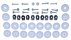 70 Charger Grille Hardware Kit - image 1