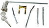 66-72 Dodge Plymouth Trunk Lock Kit - image 1