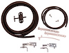 70-74 Dodge Plymouth E Body Windshield Washer Hose Kit w Elec Pump & Steel Hood - image 1