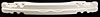 Front Bumper Reinforcement Inner Panel 1987-93 Ford Mustang - image 2
