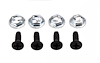 69 Camaro RS Outer to Inner Headlight Door Hardware. Primered Black 6pc Set - image 1