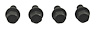 H-139 Outer Front Bumper Bracket to Body Bolts 69 Camaro - image 1