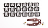 H-C-8005 Back Glass Molding Clips & Screw Set 71-74 Dodge Plymouth E-Body - image 1