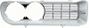 67 FIREBIRD GRILLE CHROME - image 1