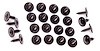 R-220 Roof Drip Rail Weatherstrip Channel Screw Set for 1967-1972 Chevrolet Camaro, Firebird - image 1