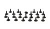 R-220 Roof Drip Rail Weatherstrip Channel Screw Set for 1967-1972 Chevrolet Camaro, Firebird - image 4