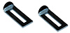 R-248 Quarter Window Stops Pair 67-69 Camaro Firebird - image 1