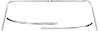 Windshield Molding Set for 1968-1974 Chevy II, Nova 2-Door Coupe