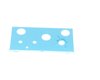 W-106C Fuel Oil Gauge Mount Plate Blue Front 68-76 Chevy II Nova, 71-76 Ventura, 74 GTO - image 3