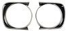 Headlamp Bezels 1967 Camaro Standard - image 1