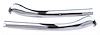 W-177 Header Moldings Chrome Pair for 1967 Chevrolet Camaro, Pontiac Firebird Convertible