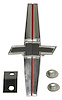 68 Std Grille Emblem w/Retainer - image 1