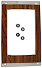 W-345B Console Shift Plate, Woodgrain, Auto Trans, 69 Camaro - image 1