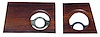 69 Dash Radio Woodgrain Plates - image 1