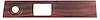 69 Dash Wiper Woodgrain Plate - image 1