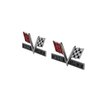 W-411 Fender Emblems, 396 Turbo-Jet Flag, 65-67 Camaro Chevelle El Camino Impala (Sold as a Pair) - image 2