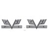 W-411 Fender Emblems, 396 Turbo-Jet Flag, 65-67 Camaro Chevelle El Camino Impala (Sold as a Pair) - image 3