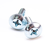 W-533 Radio Mounting Screw Set (2pcs) 67-68 Camaro Firebird - image 1