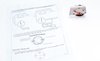 W-583A Console Volt Gauge Silver Face 68-69 Camaro - image 4