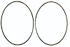 67-68 f Speedo/ Fuel Bezel Chrome Applique - image 1