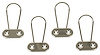 W-732 Seat Belt Shoulder Belt Retainers Set, 70-72 Nova; 69-72 Chevelle; 68-70 Camaro Firebird; 69-72 Fullsize Chevy Car - image 1