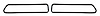 69 Molded T/Light Seals RH / LH - image 1