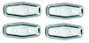 68 Camaro Deluxe Seat Emblem Retainers 4 Pc Set - image 1