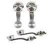 W-928 Window Crank Set, Front & Rear, Correct with Casting Number (Clear Knob), 69 Camaro - image 1
