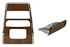 W-983A Center Dash Panel without AC & Ashtray Set Walnut 68 Camaro - image 1