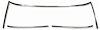 W-990 Windshield Molding Set, 67-69 Camaro Firebird (Convertible) - image 1
