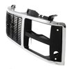Grille Shell for 1988-1993 GMC C/K Trucks, Suburban w/Dual Headlights [Chrome/Silver/Black] - image 2