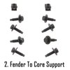 X203-1468-S Fender Bolt Kit for 1968-1970 Dodge, Plymouth B-Body - image 3