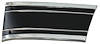 X231-4069-2BL Lower Front Fender Molding, LH (Black), 69-72 Chevrolet GMC Pickup, Blazer & Jimmy - image 1