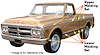 69-72 LOWER BLACK BODY SI - image 1