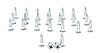 X385-3000-25 Window Clip and Reveal Molding Stud Replacement Set 25 Piece - image 1