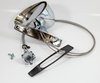 X570-1571-1L Outside Mirror Sport Style Chrome Remote LH Dodge Plymouth 71-72 B & 71-74 E Body - image 2