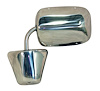 Door Mirror "Large Style" for 1973-1986 GM C/K Pickup, 1987-1991 R/V Pickup, Blazer, Jimmy, Suburban [Left or Right, Stainless] - image 1