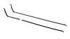 X880-1468-P Gas Tank Straps LH/RH Pair 68-70 Dodge Plymouth B-Body - image 1