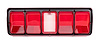 X951-1471-1 Tail light Lens w/ Black Trim LH or RH 71 GTX Road Runner - image 1