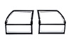 X953-3469-P Taillight Bezels LH-RH Pair 69 Chevelle (Except Wagon) - image 1