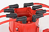 "Corrected" Distributor Cap & Spiral Core Wire Kit Red Cap - image 3