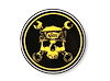 DECAL ACCEL SKULL 6IN RND - image 1