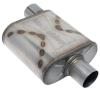 Race Venom Muffler, 3 in. Diameter, Offset Inlet/Center Outlet