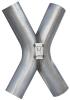 Exhaust X-Pipe, 3 in. Diameter Inlet/Outlet