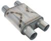 Race Venom Muffler, 3 in. Diameter, Dual Inlet/Dual Outlet